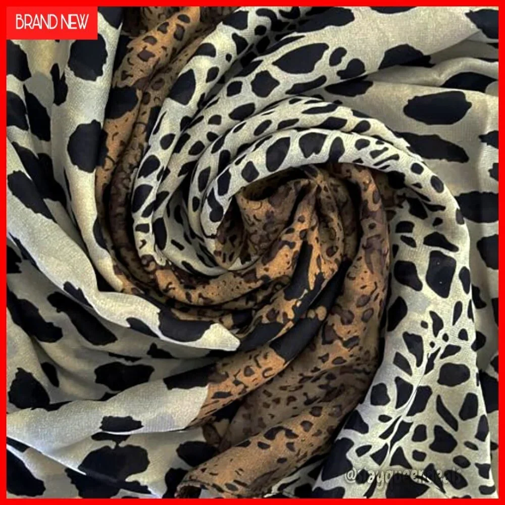 Lightweight Chiffon Scarf Shawl Wrap 62.99x19.68 Inches Floral Print